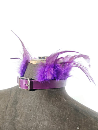 "Plume violette" Halsband